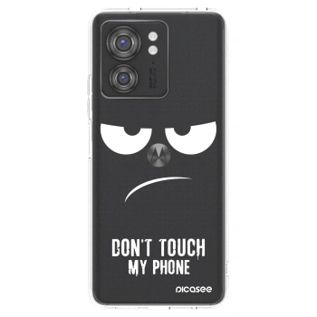 Picasee silikónový prehľadný obal pre Motorola Edge 40 - Nesiahajte mi na telefón