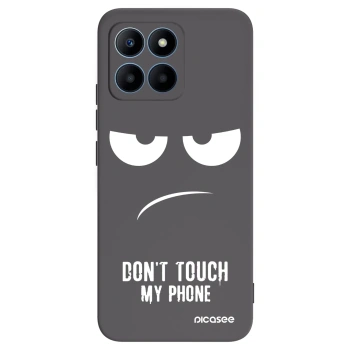 Picasee silikónový čierny obal pre Honor 70 Lite - Nesiahajte mi na telefón