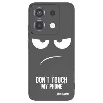 Picasee silikónový čierny obal pre Xiaomi Poco X6 - Nesiahajte mi na telefón