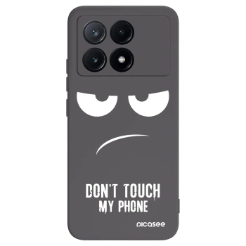 Picasee silikónový čierny obal pre Xiaomi Poco X6 Pro - Nesiahajte mi na telefón