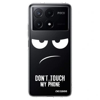Picasee silikónový prehľadný obal pre Xiaomi Poco X6 Pro - Nesiahajte mi na telefón