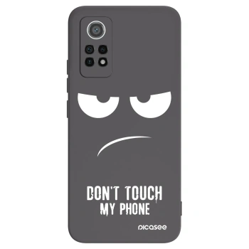 Picasee silikónový čierny obal pre Xiaomi Redmi Note 12 Pro 4G - Nesiahajte mi na telefón