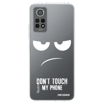 Picasee silikónový prehľadný obal pre Xiaomi Redmi Note 12 Pro 4G - Nesiahajte mi na telefón