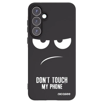 Picasee silikónový čierny obal pre Samsung Galaxy A55 5G A556B - Nesiahajte mi na telefón