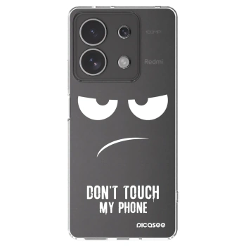 Picasee silikónový prehľadný obal pre Xiaomi Redmi Note 13 4G - Nesiahajte mi na telefón