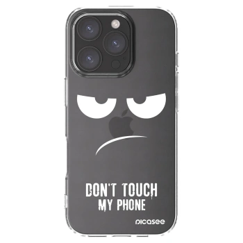 Picasee silikónový prehľadný obal pre Apple iPhone 16 Pro - Nesiahajte mi na telefón