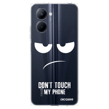 Picasee silikónový prehľadný obal pre Realme C33 (2023) - Nesiahajte mi na telefón