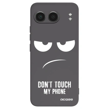 Picasee silikónový čierny obal pre OnePlus Nord 4 - Nesiahajte mi na telefón