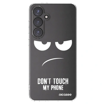 Picasee silikónový prehľadný obal pre Samsung Galaxy S24 FE S721B - Nesiahajte mi na telefón
