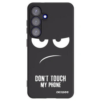 Picasee silikónový čierny obal pre Samsung Galaxy S25 5G - Nesiahajte mi na telefón