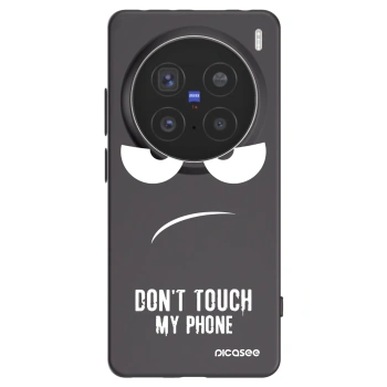 Picasee silikónový čierny obal pre Vivo X200 Pro - Nesiahajte mi na telefón