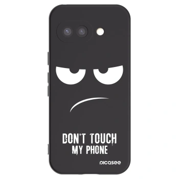 Picasee silikónový čierny obal pre Google Pixel 9a - Nesiahajte mi na telefón