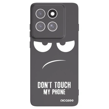 Picasee silikónový čierny obal pre Motorola Edge 60 Pro - Nesiahajte mi na telefón