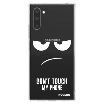 Picasee silikónový prehľadný obal pre Samsung Galaxy Note 10 N970F - Nesiahajte mi na telefón
