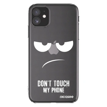 Picasee silikónový prehľadný obal pre Apple iPhone 11 - Nesiahajte mi na telefón