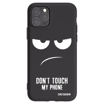 Picasee silikónový čierny obal pre Apple iPhone 11 Pro - Nesiahajte mi na telefón