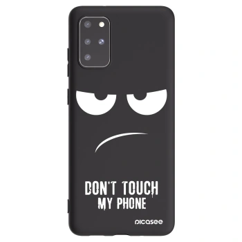 Picasee silikónový čierny obal pre Samsung Galaxy S20+ G985F - Nesiahajte mi na telefón