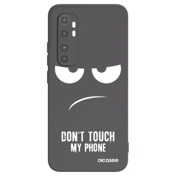 Picasee silikónový čierny obal pre Xiaomi Mi Note 10 Lite - Nesiahajte mi na telefón