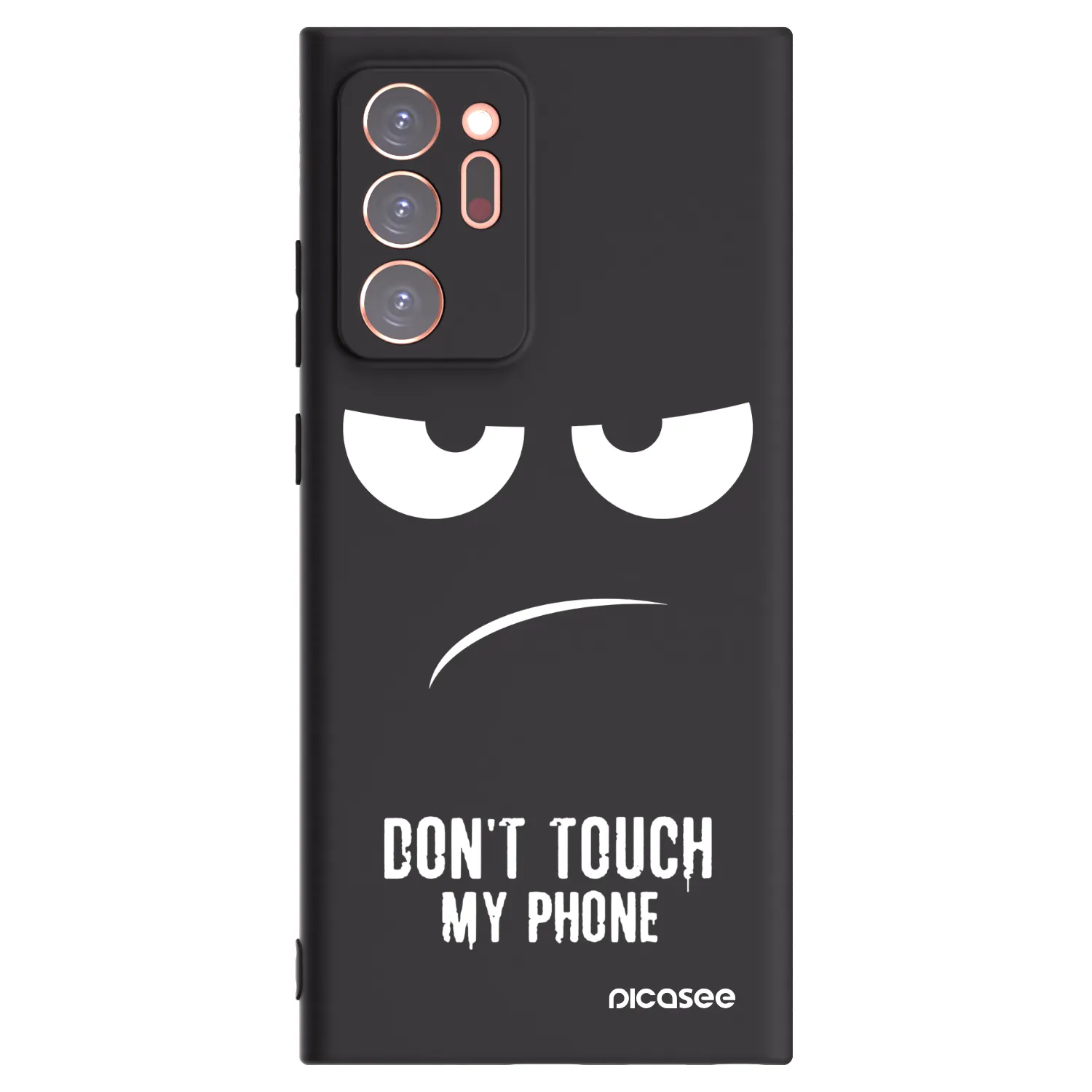 Picasee silikónový čierny obal pre Samsung Galaxy Note 20 Ultra - Nesiahajte mi na telefón