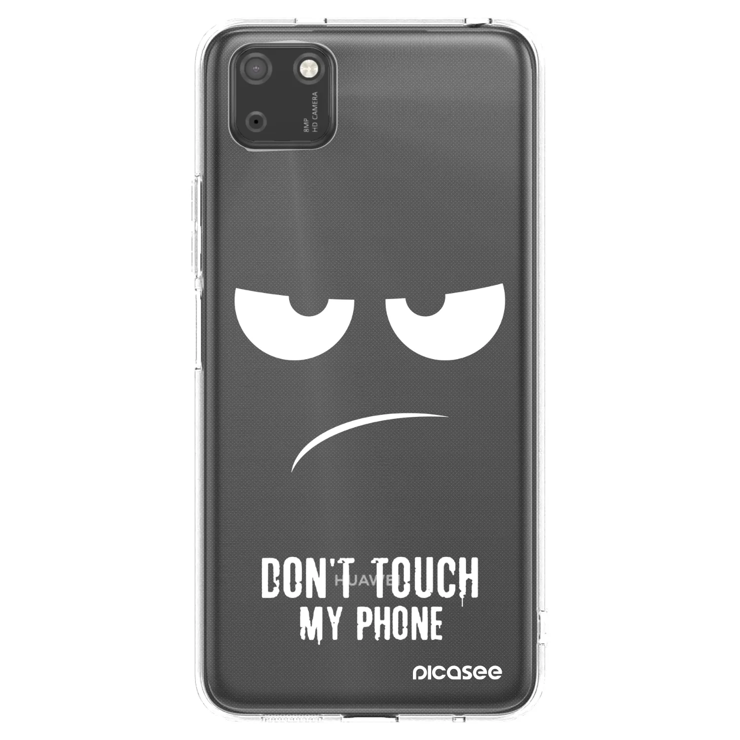 Picasee silikónový prehľadný obal pre Huawei Y5P - Nesiahajte mi na telefón