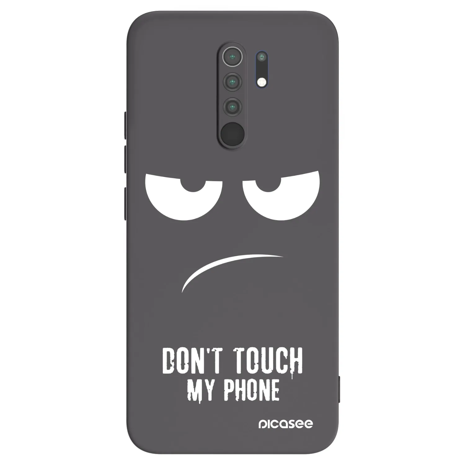 Picasee silikónový čierny obal pre Xiaomi Redmi 9 - Nesiahajte mi na telefón