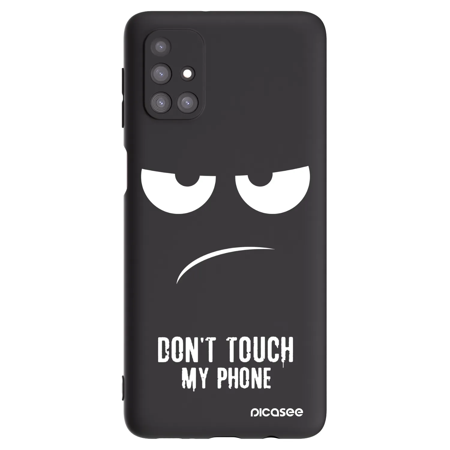 Picasee silikónový čierny obal pre Samsung Galaxy M31s - Nesiahajte mi na telefón