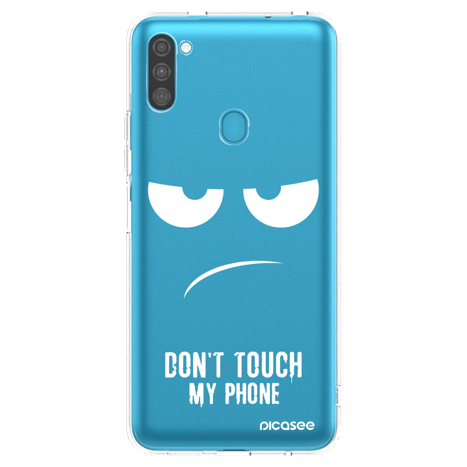 Picasee silikónový prehľadný obal pre Samsung Galaxy M11 - Nesiahajte mi na telefón