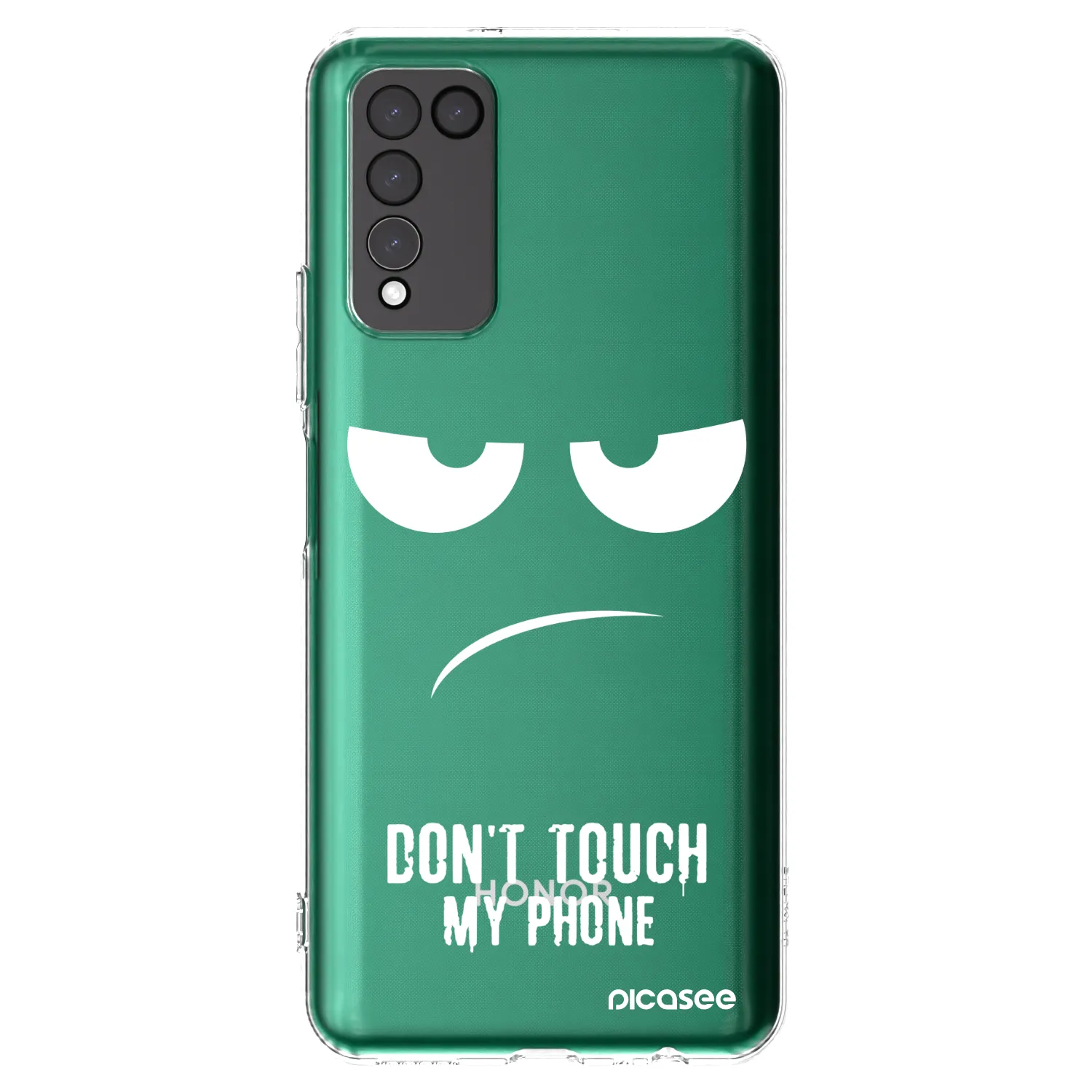 Picasee silikónový prehľadný obal pre Honor 10X Lite - Nesiahajte mi na telefón