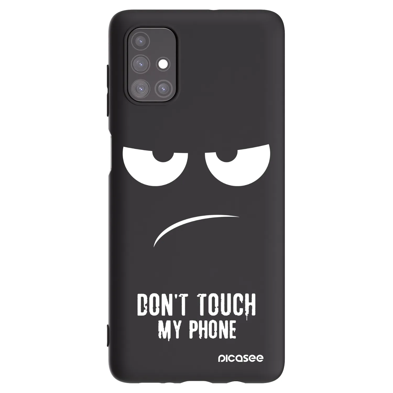 Picasee silikónový čierny obal pre Samsung Galaxy M51 M515F - Nesiahajte mi na telefón