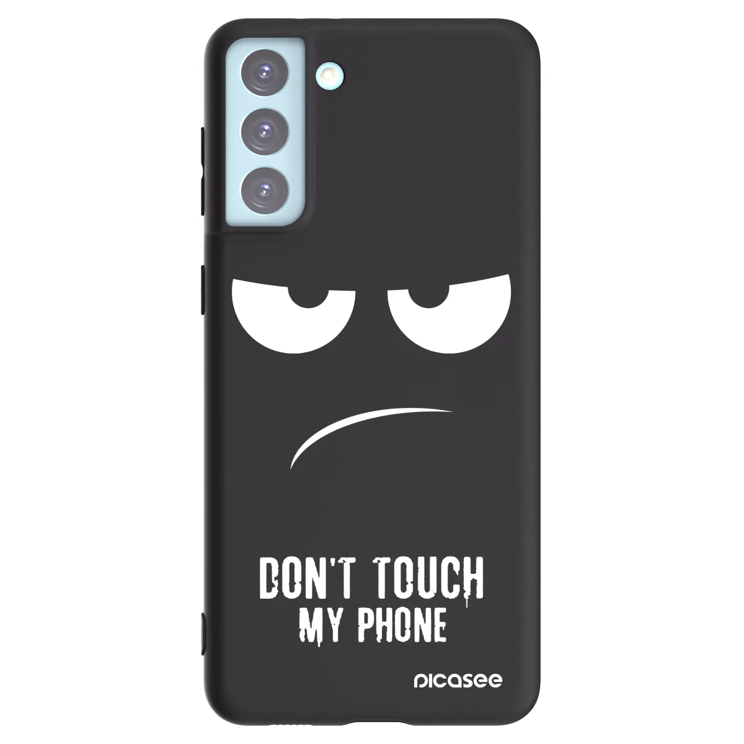 Picasee silikónový čierny obal pre Samsung Galaxy S21+ 5G G996F - Nesiahajte mi na telefón