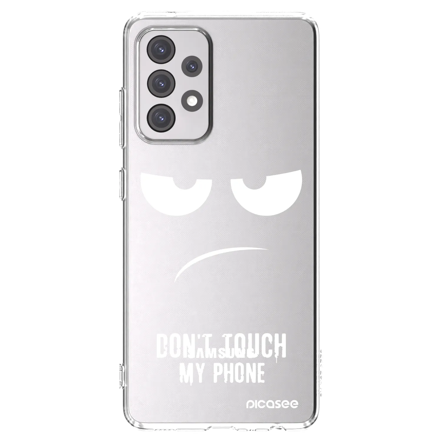 Picasee silikónový prehľadný obal pre Samsung Galaxy A52 5G A525F - Nesiahajte mi na telefón