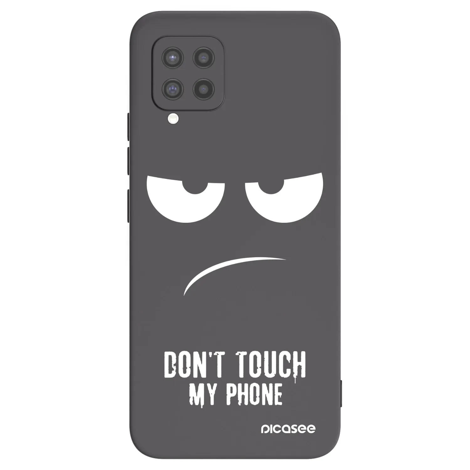 Picasee silikónový čierny obal pre Samsung Galaxy A42 A426B - Nesiahajte mi na telefón