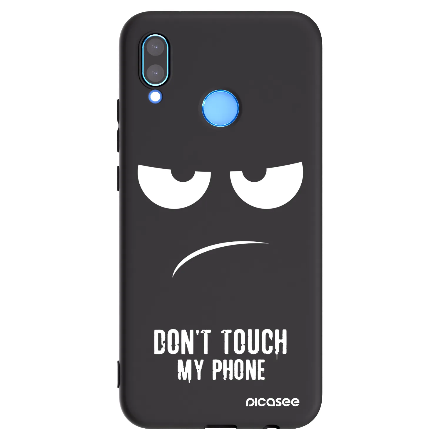 Picasee silikónový čierny obal pre Huawei P20 Lite - Nesiahajte mi na telefón