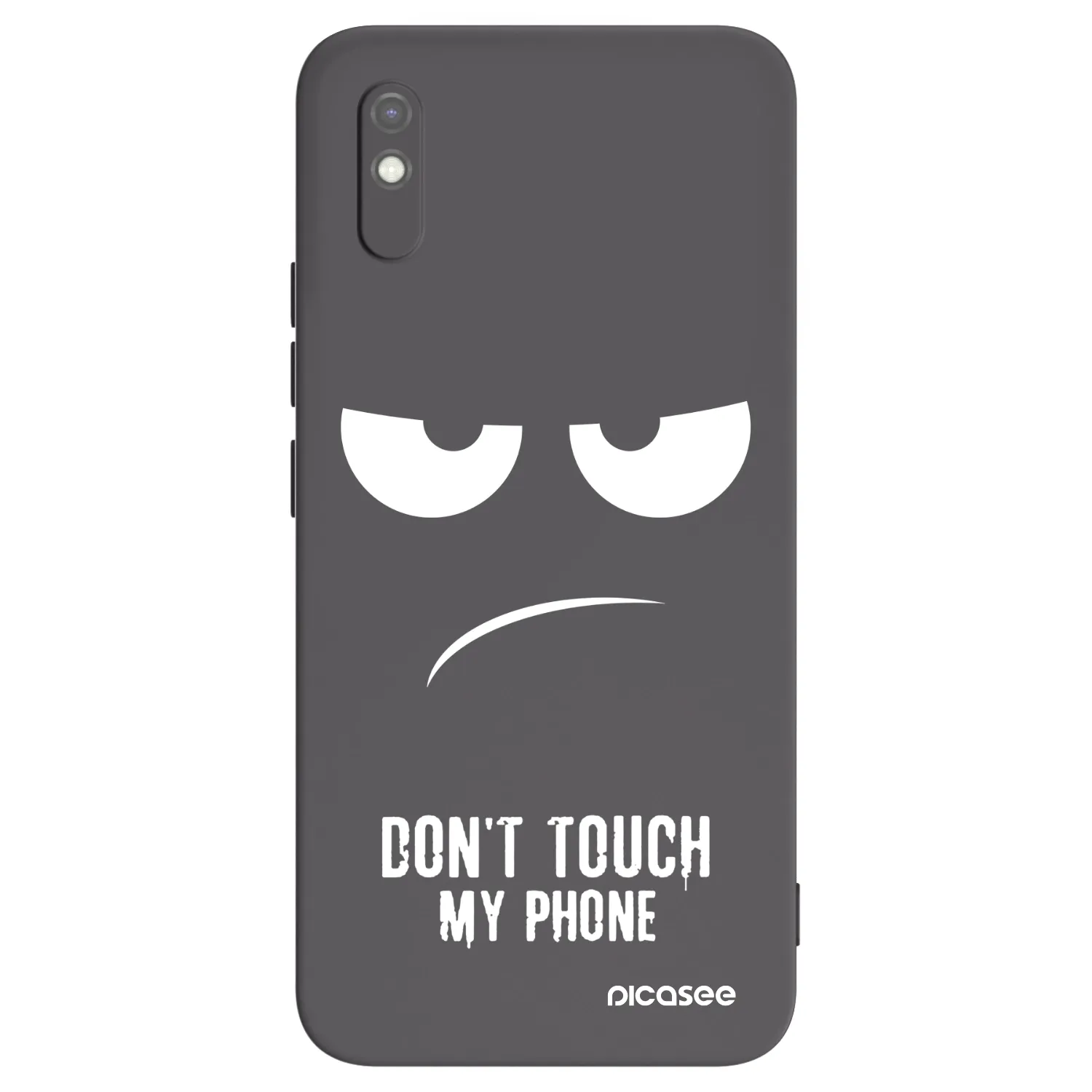 Picasee silikónový čierny obal pre Xiaomi Redmi 9AT - Nesiahajte mi na telefón