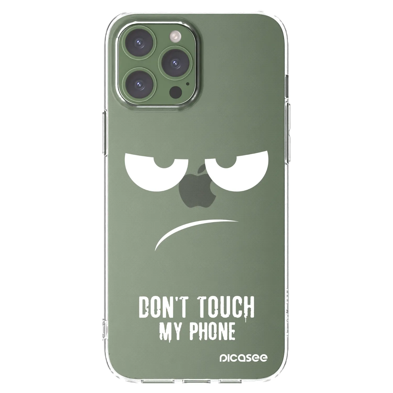 Silikónový prehľadný obal pre Apple iPhone 13 Pro Max - Nesiahajte mi na telefón