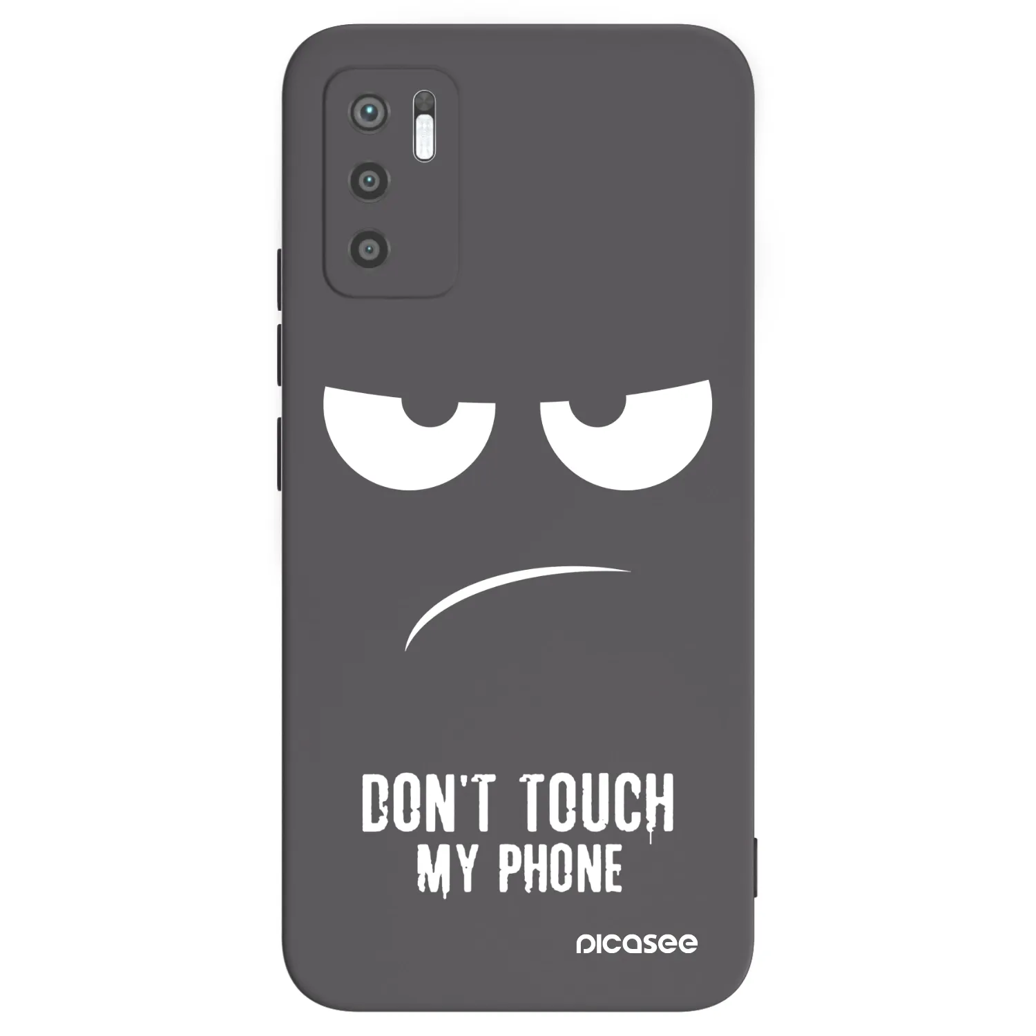 Picasee silikónový čierny obal pre Xiaomi Redmi Note 10 5G - Nesiahajte mi na telefón