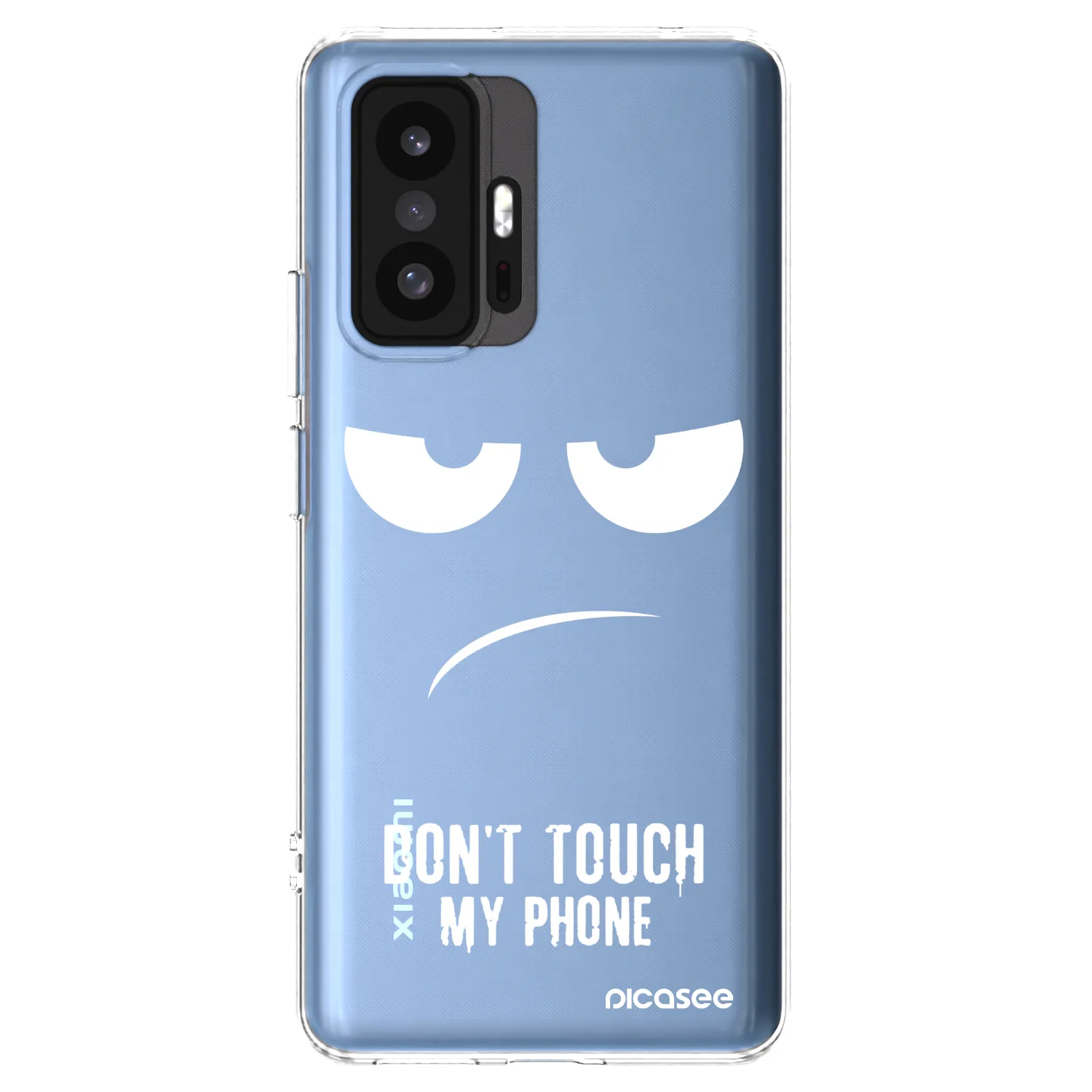 Picasee silikónový prehľadný obal pre Xiaomi 11T - Nesiahajte mi na telefón