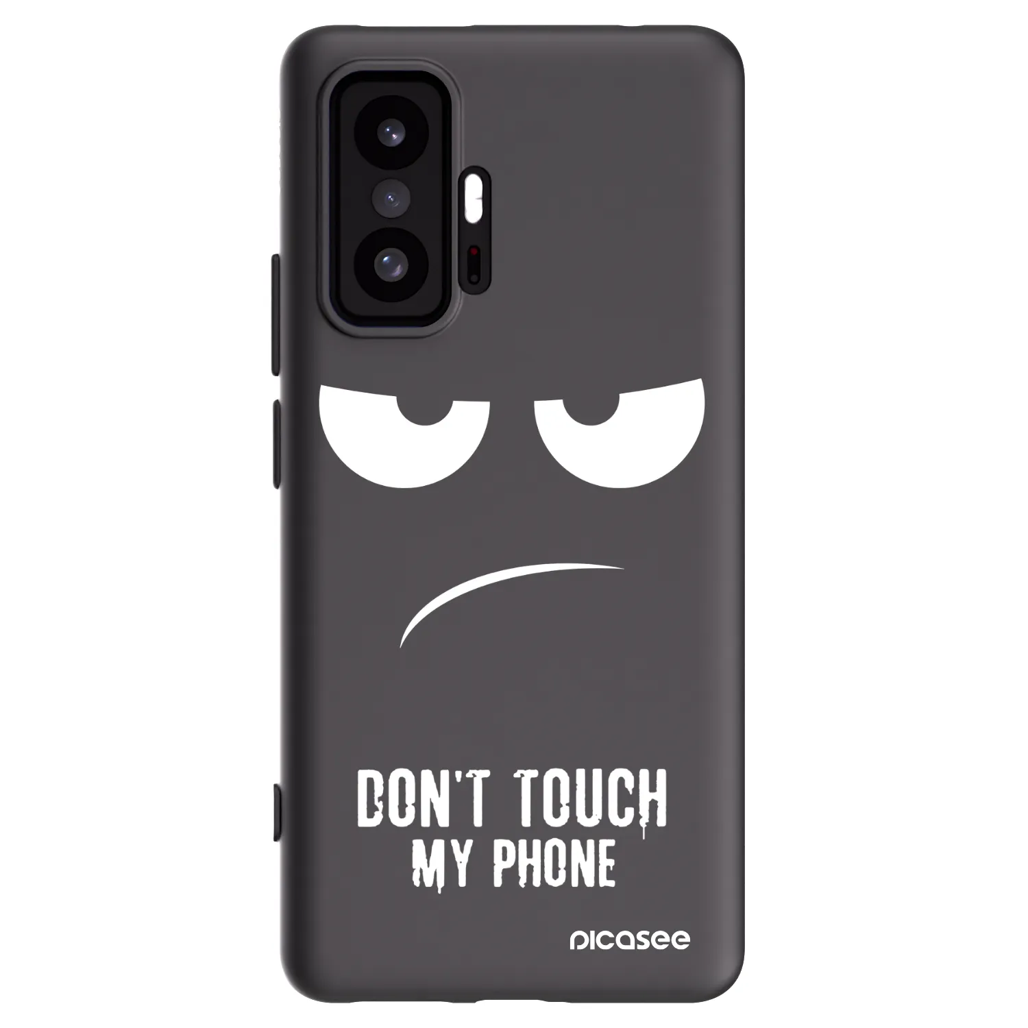 Picasee silikónový čierny obal pre Xiaomi 11T - Nesiahajte mi na telefón