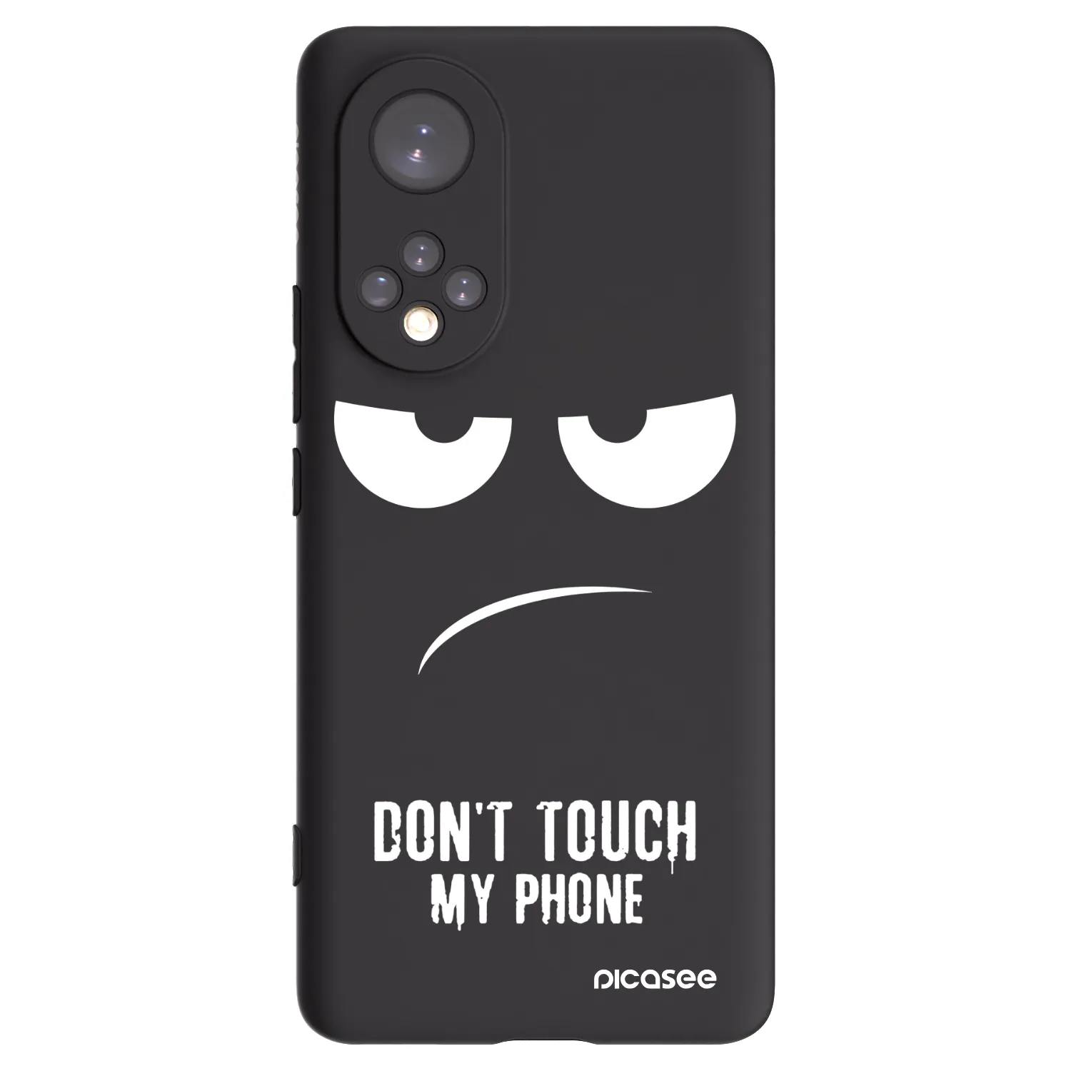 Picasee silikónový čierny obal pre Huawei Nova 9 - Nesiahajte mi na telefón