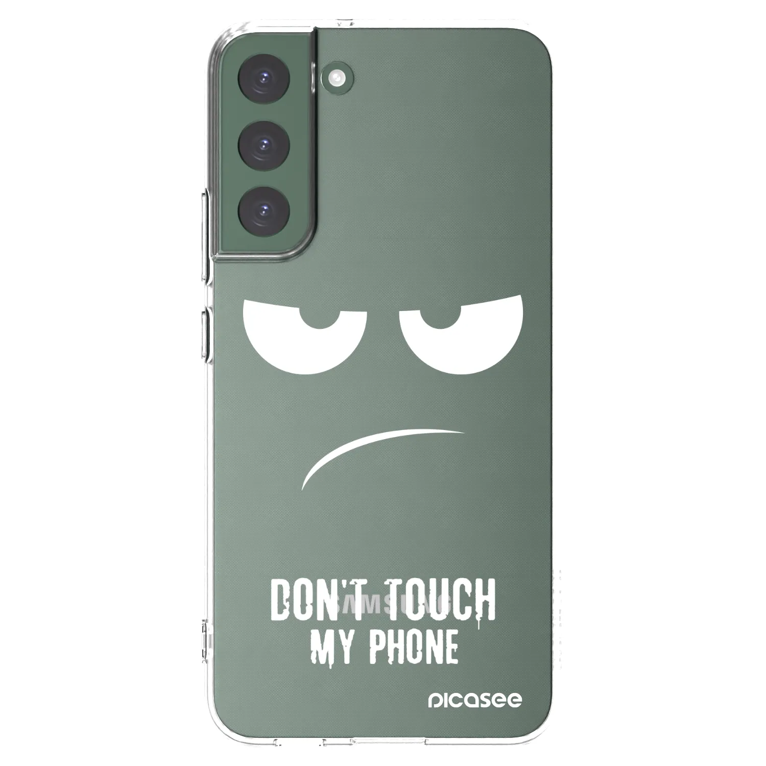 Picasee silikónový prehľadný obal pre Samsung Galaxy S22+ 5G - Nesiahajte mi na telefón