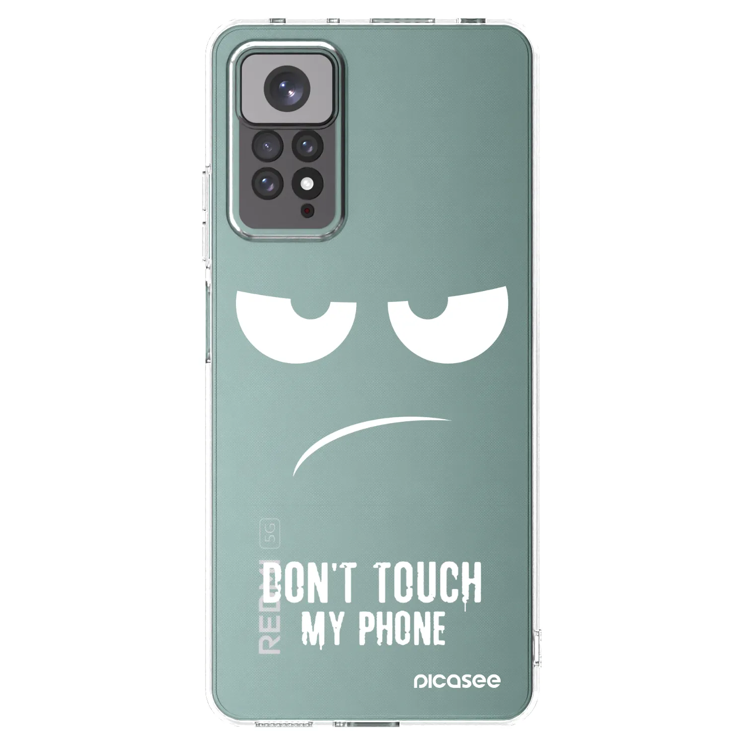 Picasee silikónový prehľadný obal pre Xiaomi Redmi Note 11 - Nesiahajte mi na telefón