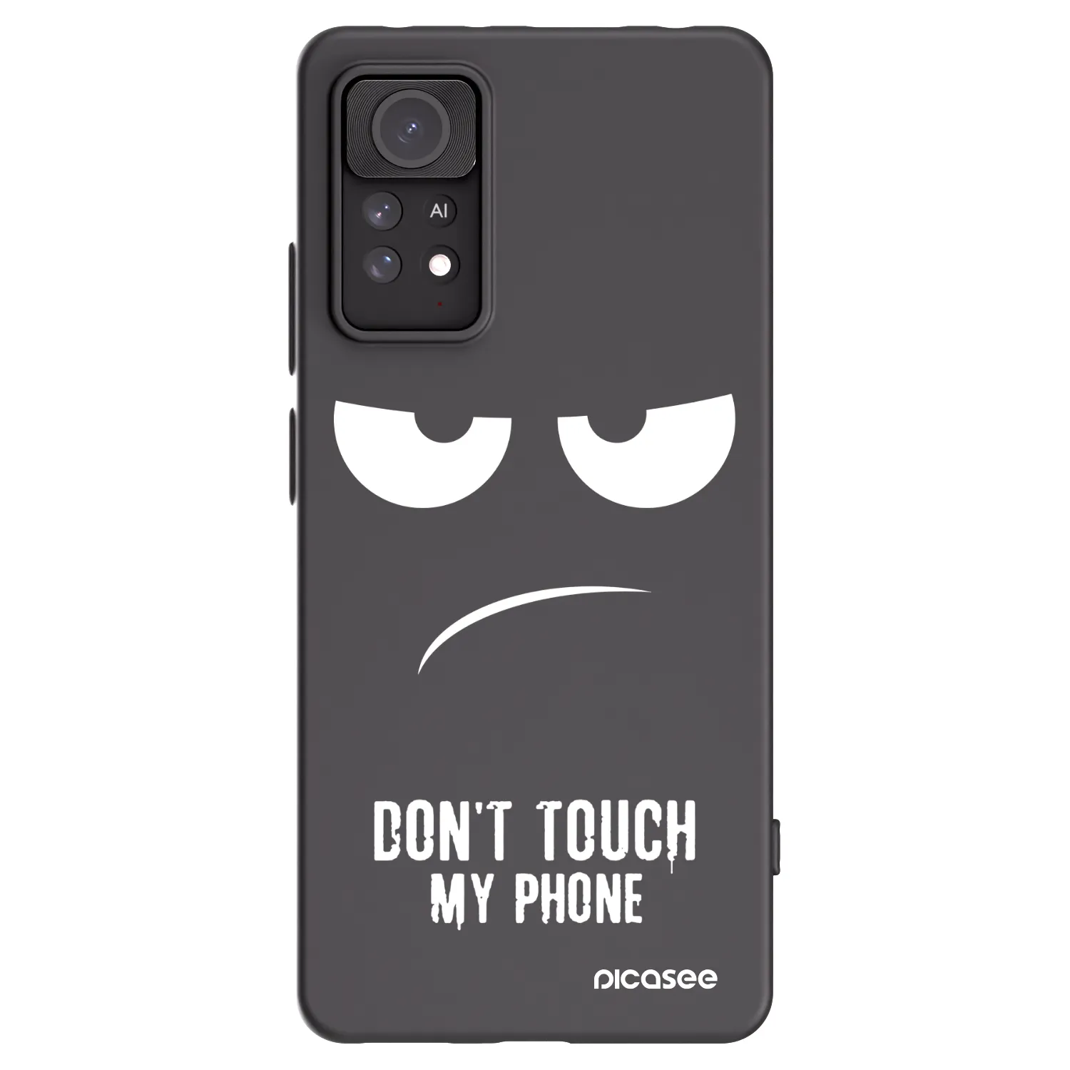Picasee silikónový čierny obal pre Xiaomi Redmi Note 11 Pro 5G - Nesiahajte mi na telefón