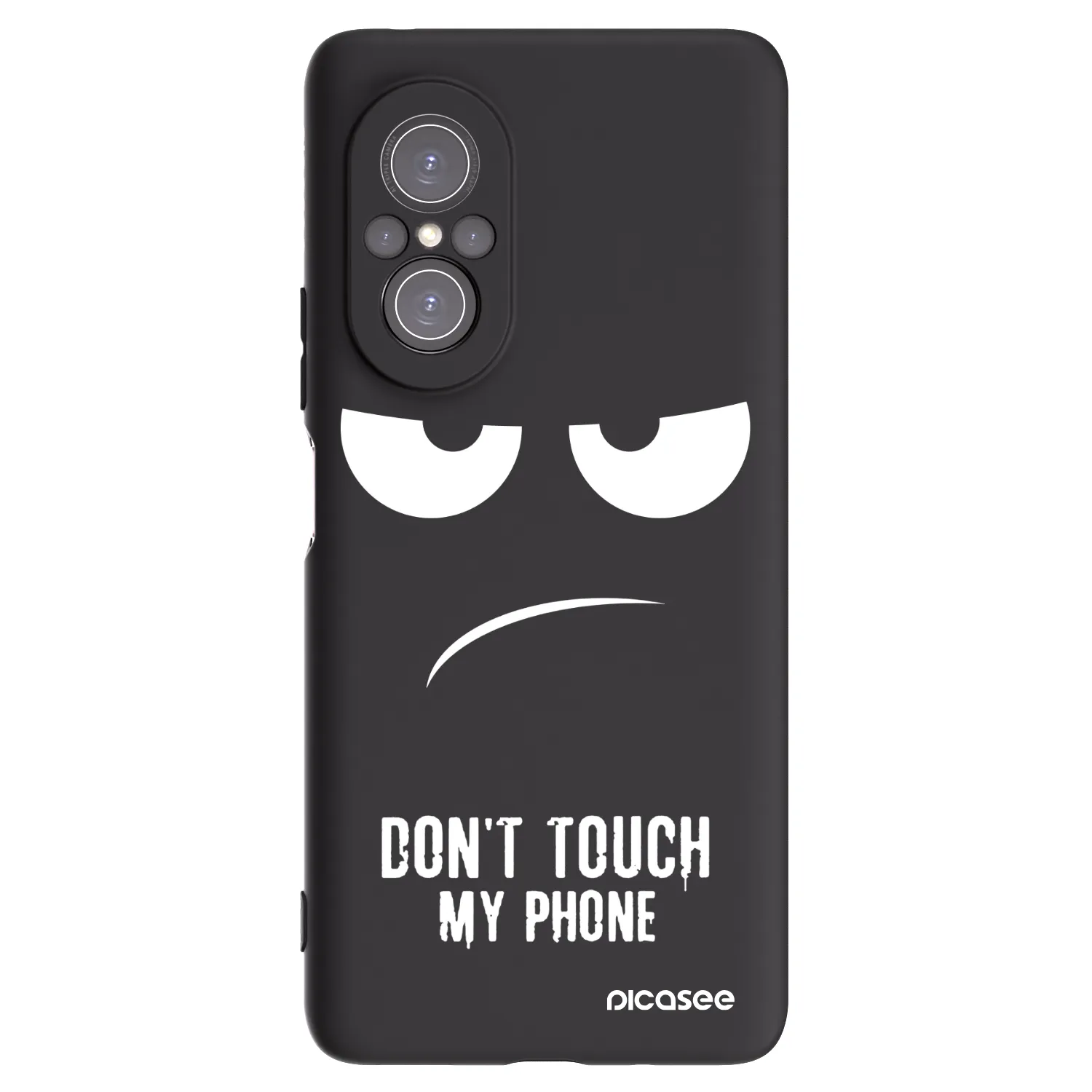Picasee silikónový čierny obal pre Huawei Nova 9 SE - Nesiahajte mi na telefón