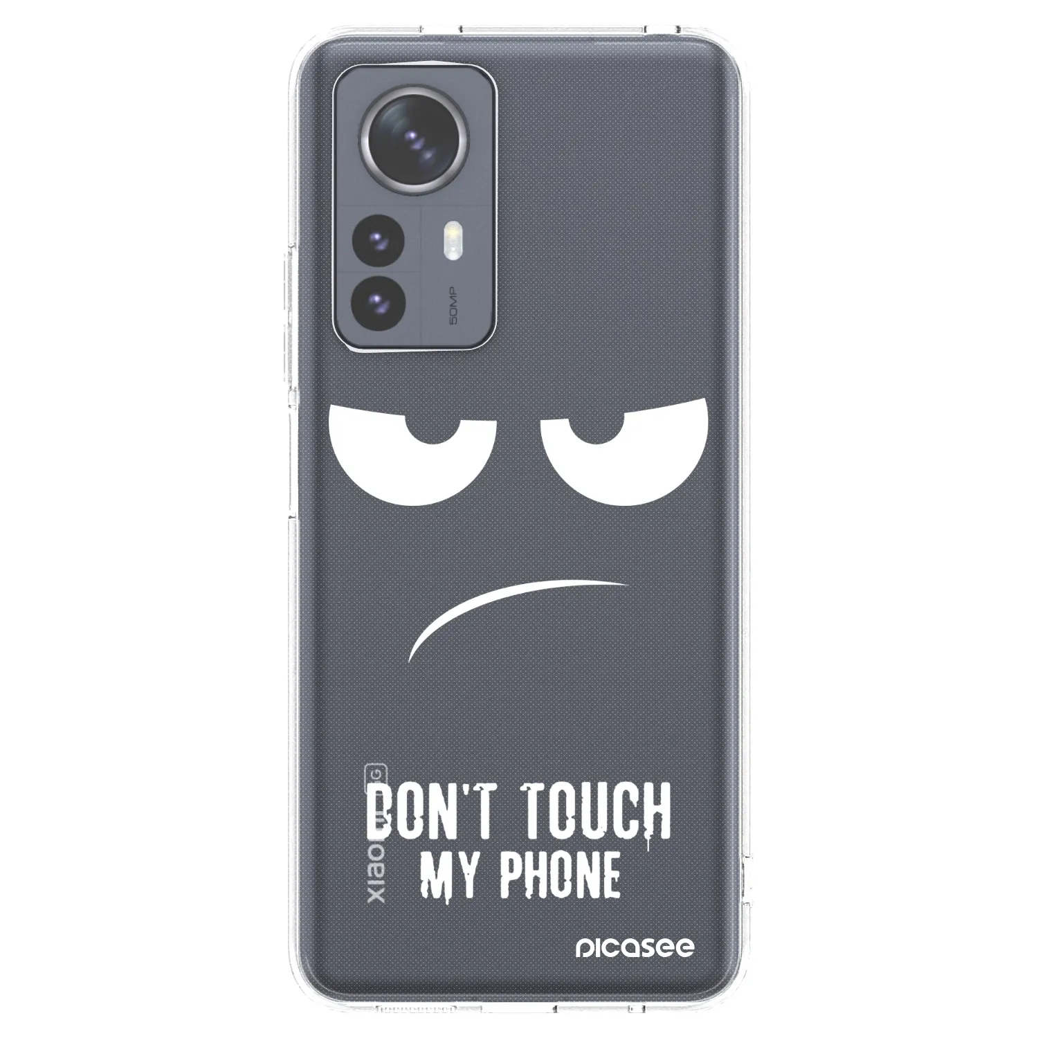 Picasee silikónový prehľadný obal pre Xiaomi 12 Pro - Nesiahajte mi na telefón
