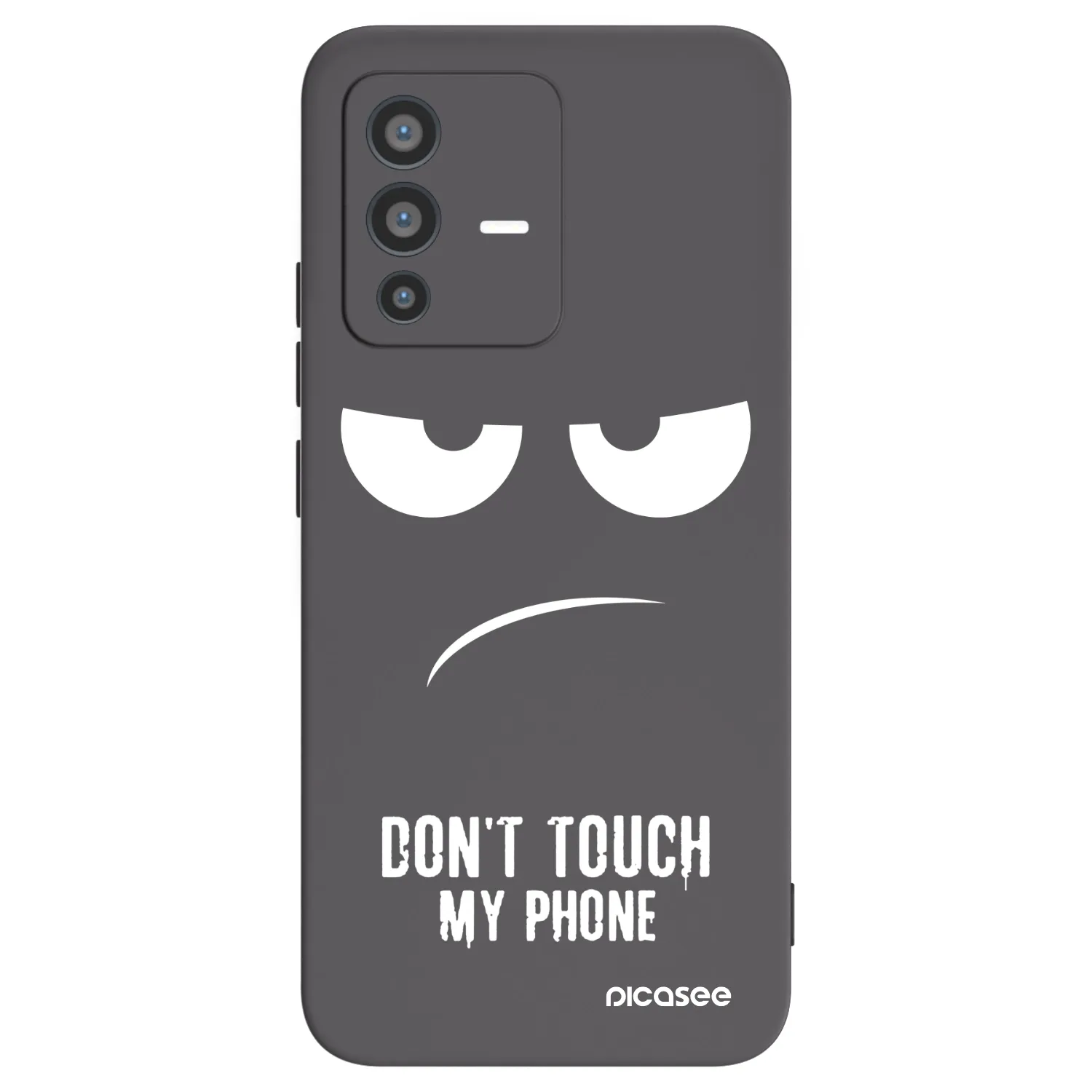 Picasee silikónový čierny obal pre Vivo V23 5G - Nesiahajte mi na telefón