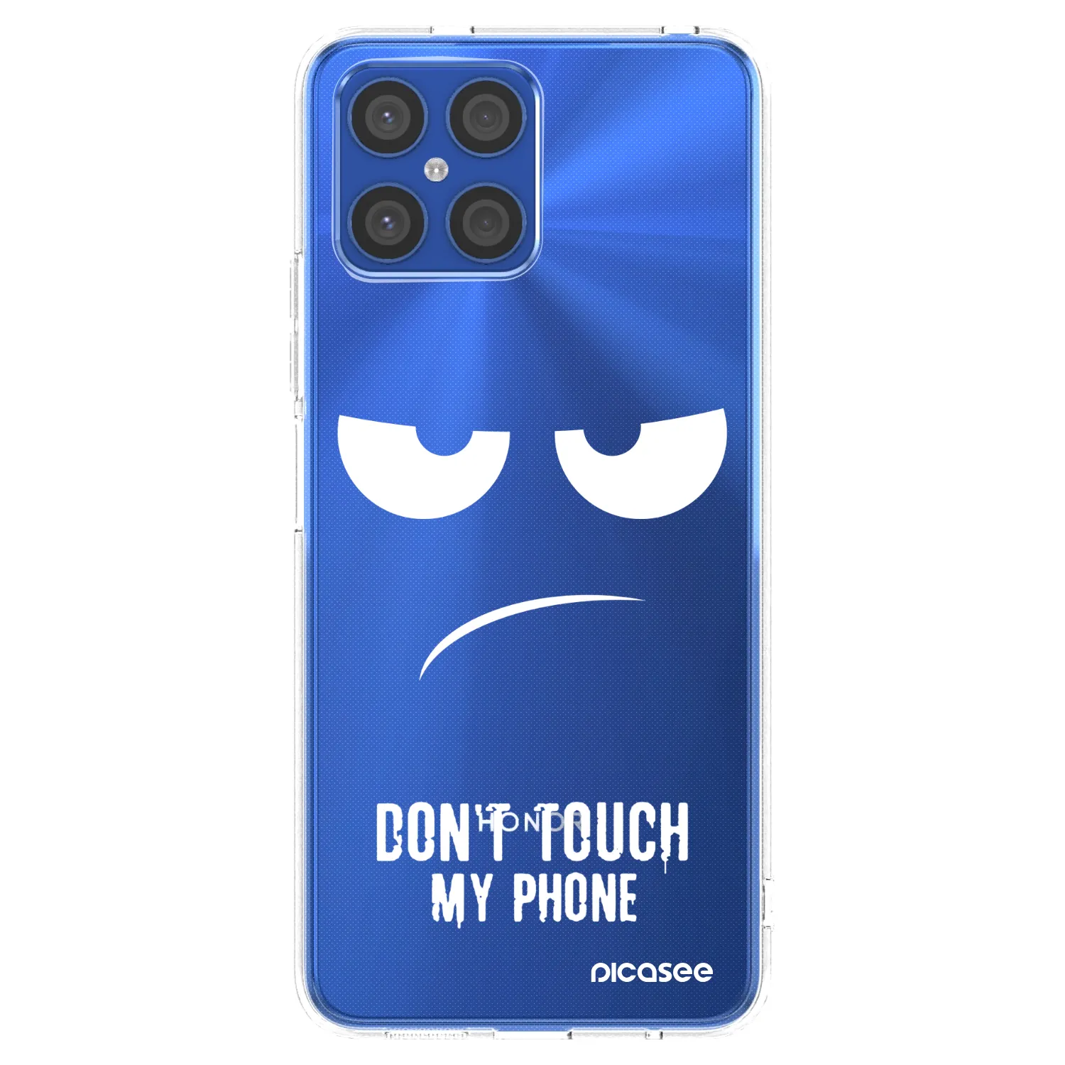 Picasee silikónový prehľadný obal pre Honor X8 4G - Nesiahajte mi na telefón