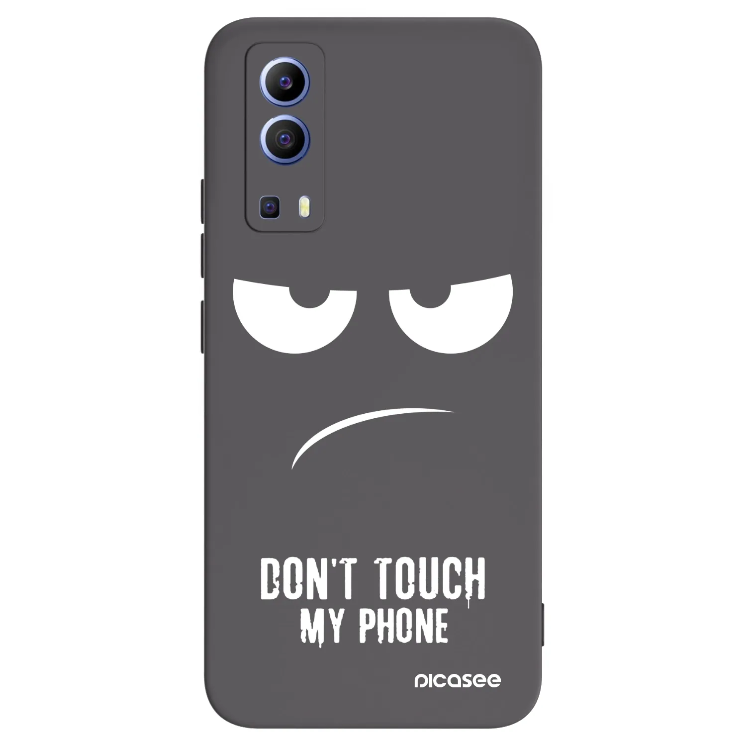 Picasee silikónový čierny obal pre Vivo Y52 5G - Nesiahajte mi na telefón