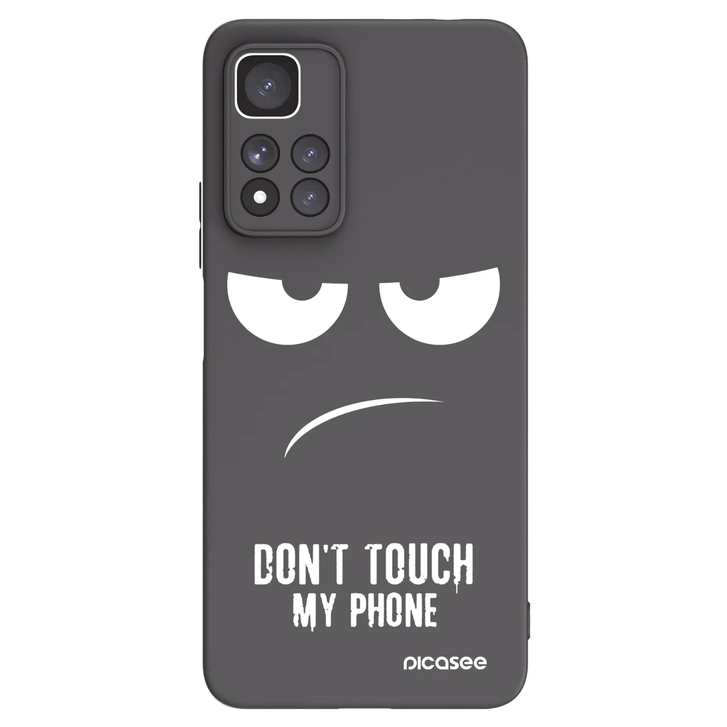 Picasee silikónový čierny obal pre Xiaomi Redmi Note 11 Pro+ 5G - Nesiahajte mi na telefón