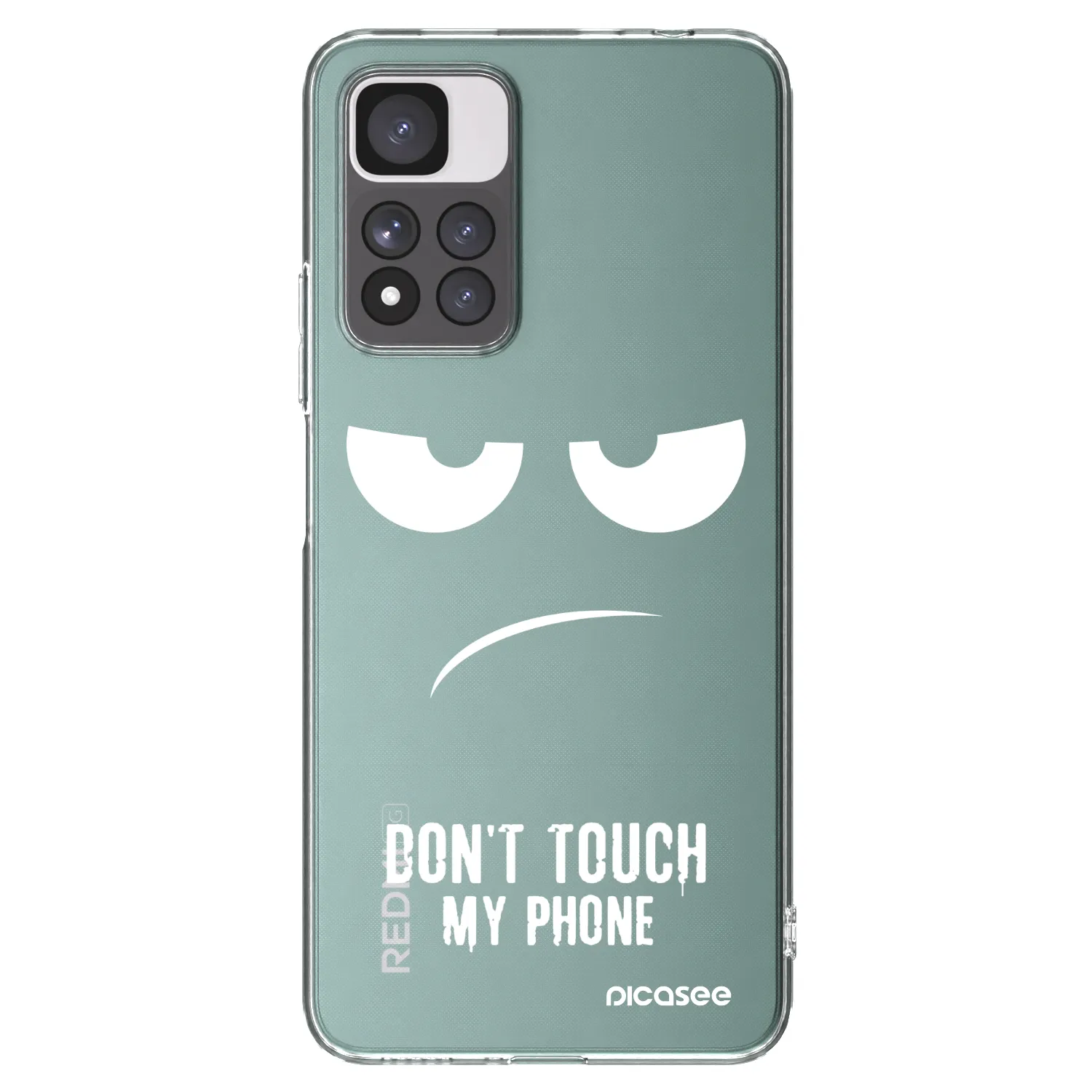 Picasee silikónový prehľadný obal pre Xiaomi Redmi Note 11 Pro+ 5G - Nesiahajte mi na telefón