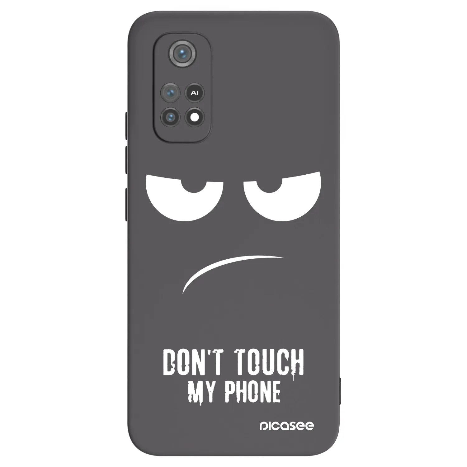 Picasee silikónový čierny obal pre Xiaomi Poco M4 Pro - Nesiahajte mi na telefón